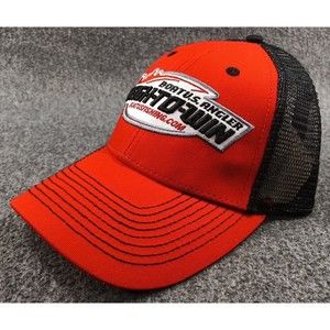 CorPro Boat US Angler Fishing Red Black One Size Fit All Adjustable Mesh Hat Cap
